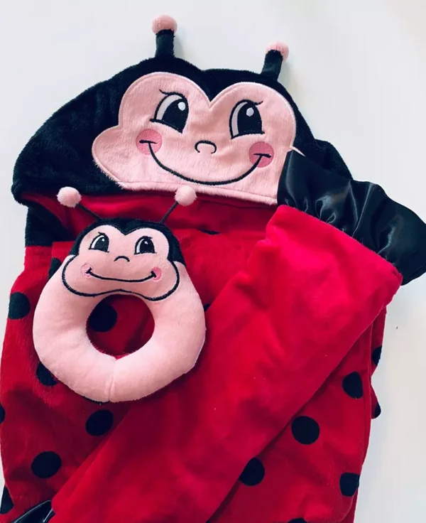 LULU LOVABLE LADYBUG BINKY BLANKET